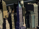 3D buildings, Manhattan, NY