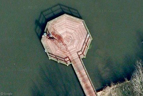 Body being dumped into a Dutch canal, caught on Google Maps