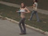 Girl Flashes Chest at Street View Car