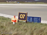 Barra's runway 07 marker