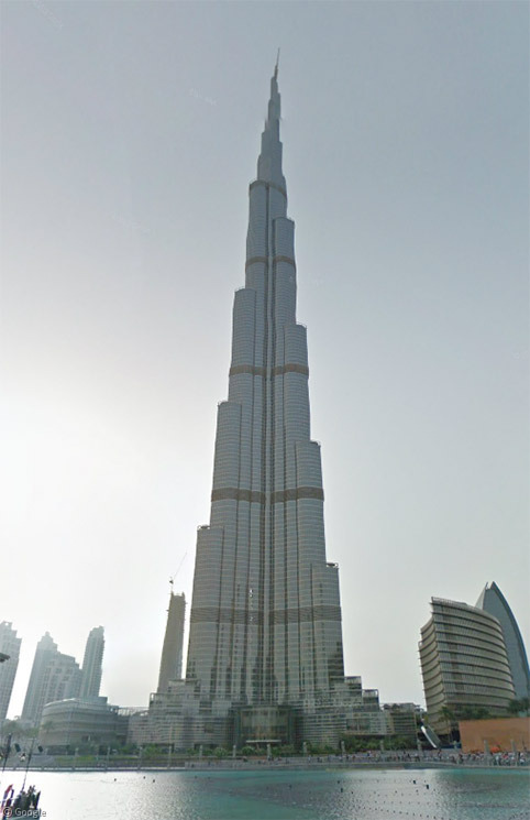 Burj Khalifa: The world’s tallest building, on Street View
